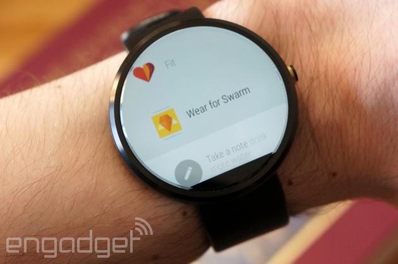 Wear for Swarm on a Moto 360