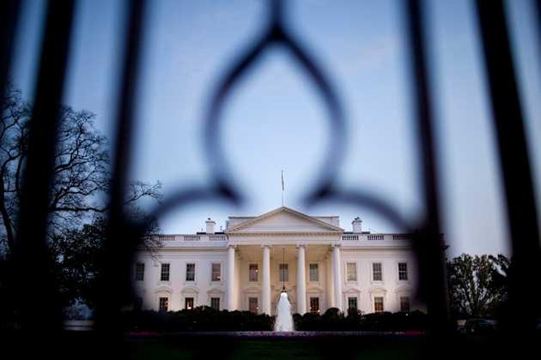 White House seen through the gate