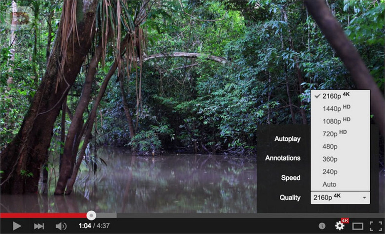4K video on YouTube