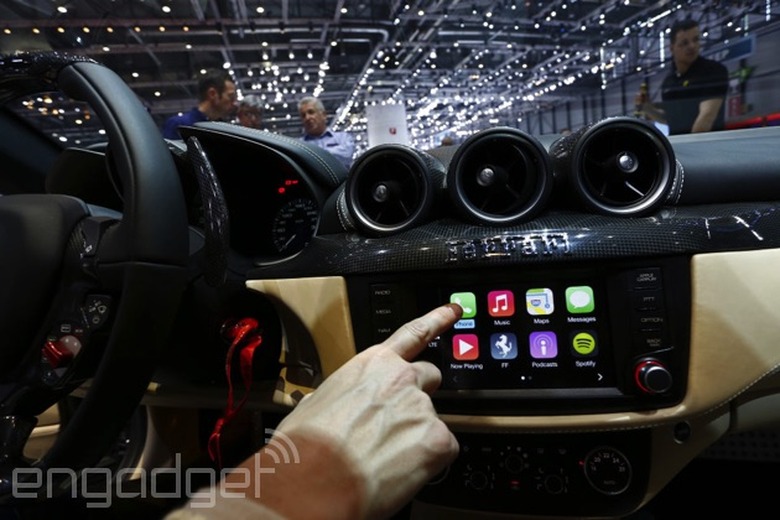 CarPlay on a Ferrari