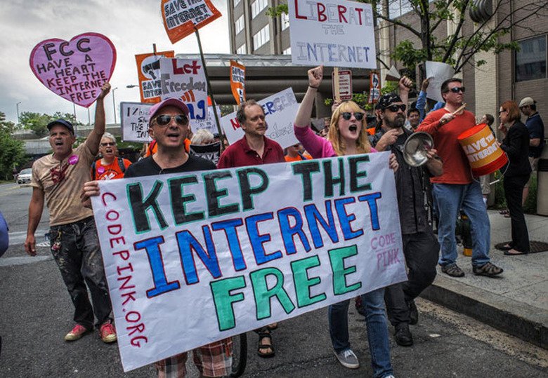 Net neutrality protest