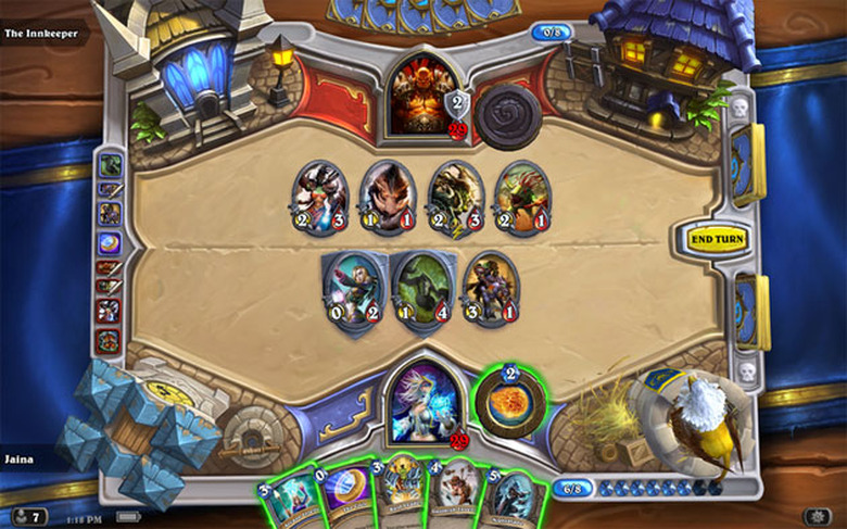 'Hearthstone' on an Android phone