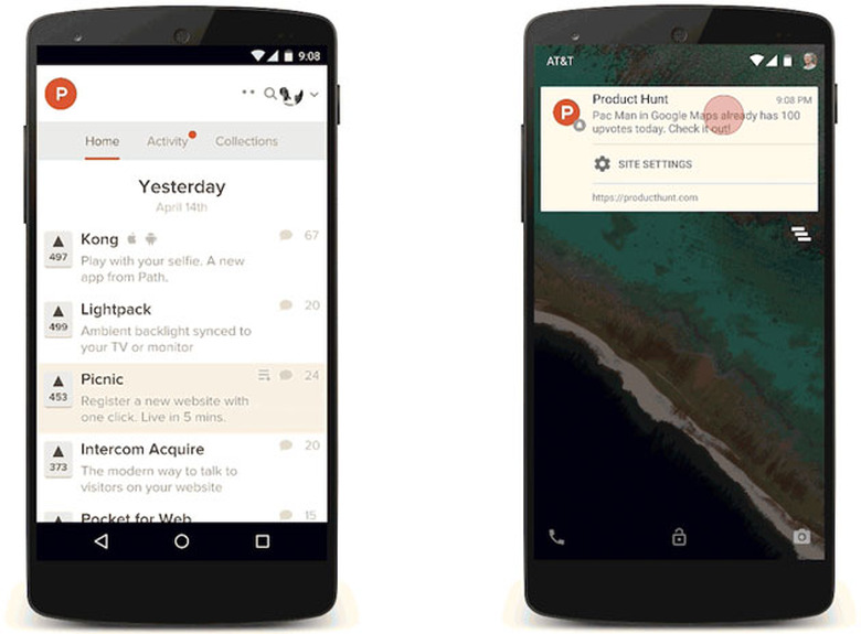 Push notifications on Chrome for Android