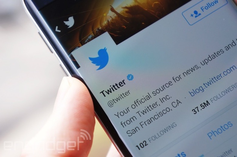Twitter on a Galaxy S6 Edge