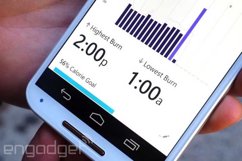 Microsoft Health for Android on a Moto X