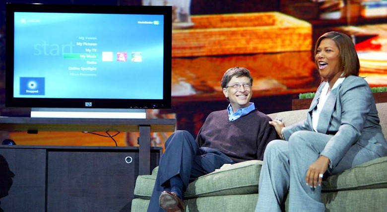 Bill Gates, Microsoft Chairman and Chief Software Architect Demonstrates Windows XP Media Center Edition 2005