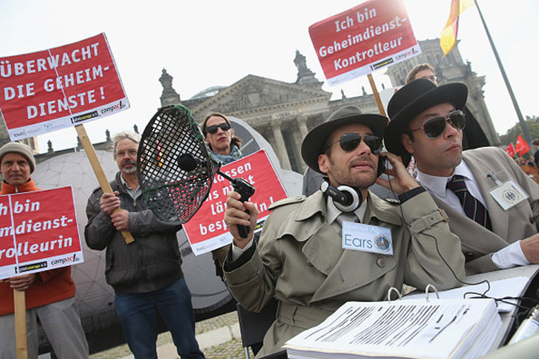 Germans protesting US surveillance