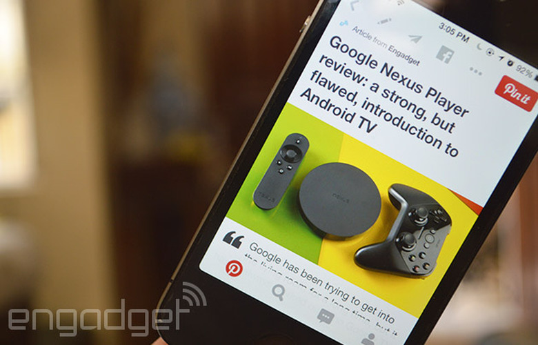 Pinterest on an iPhone