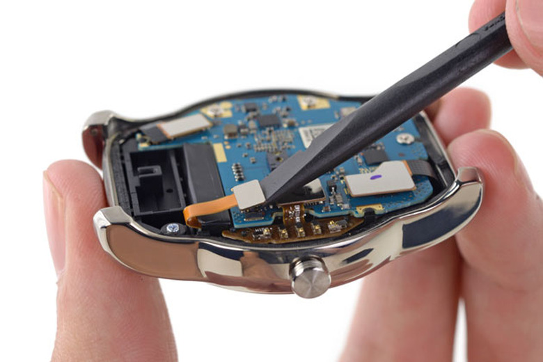 LG Watch Urbane in mid-teardown