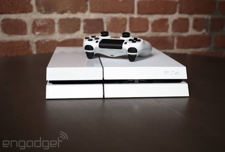 White PlayStation 4