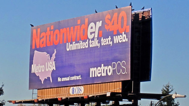 A MetroPCS billboard