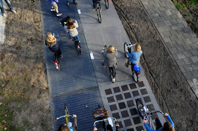 SolaRoad's solar bike path in the Netherlands