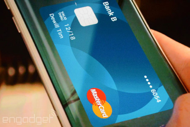 Samsung Pay on a Galaxy S6 Edge