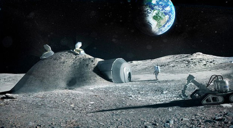 The ESA's 3D-printed Moon habitat concept