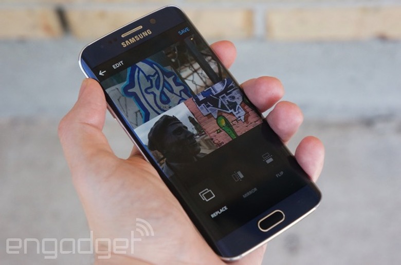 Layout for Android on a Galaxy S6 Edge