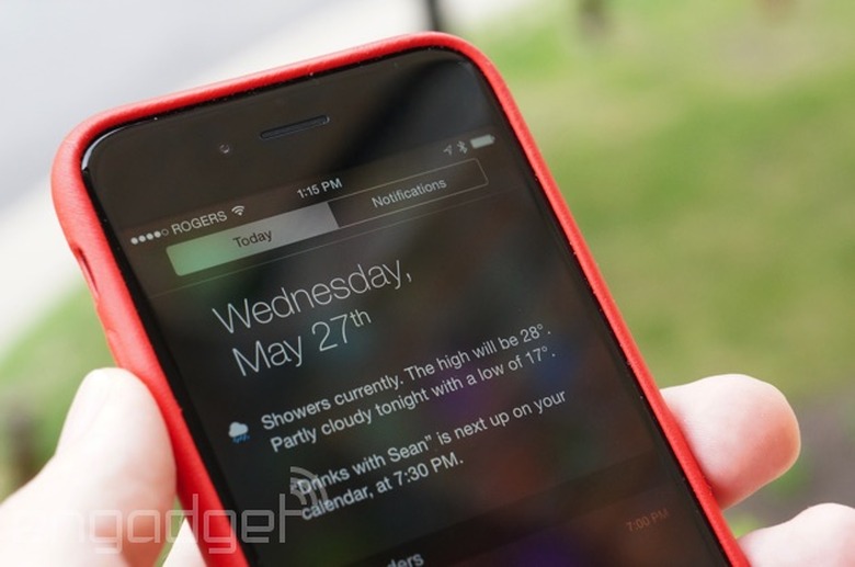 iOS' Today screen