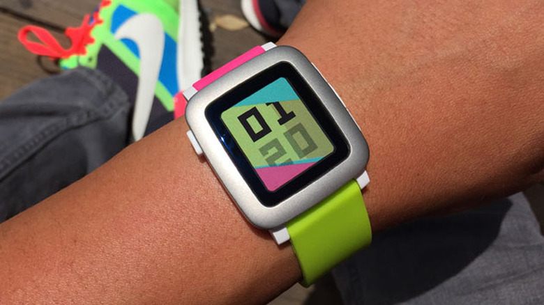 Pebble Time with some fresh kicks