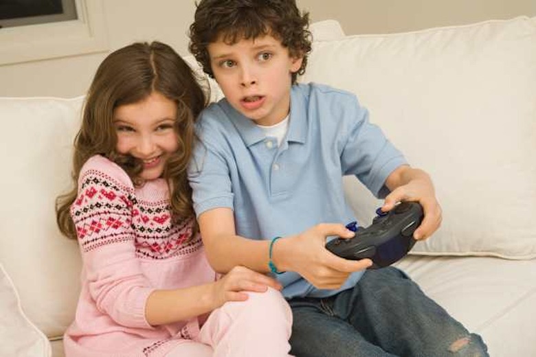 Playing video games
