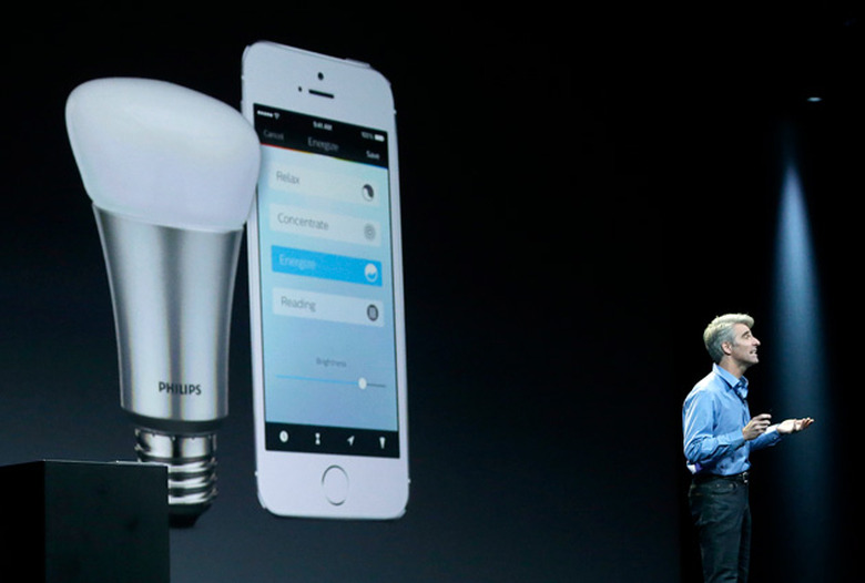 Craig Federighi talks about HomeKit at Apple's WWDC 2014 event
