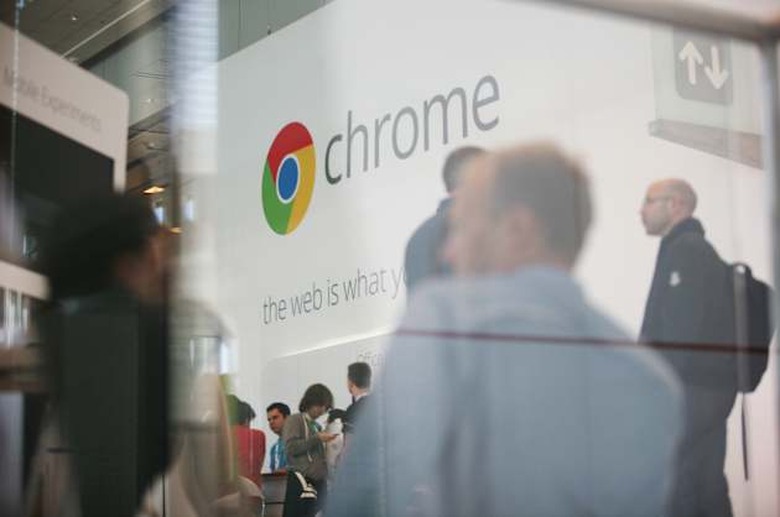 Google Chrome's logo is seen at Google's