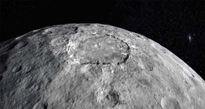 NASA's Ceres flyover simulation