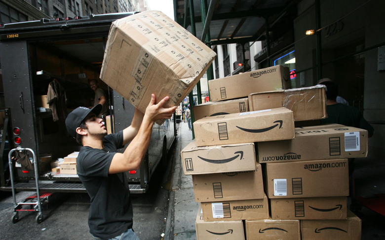 Amazon packages out for delivery