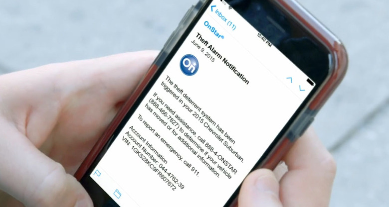 OnStar Theft Alarm Notification