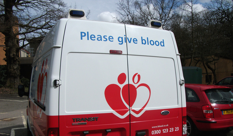 NHS Blood Donation Van