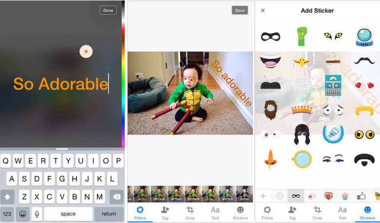 Facebook's in-testing photo uploader