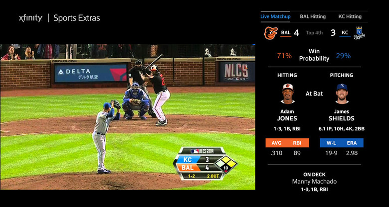 Xfinity Sports baseball extras
