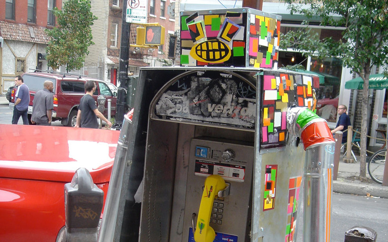 A 'robot' payphone in New York