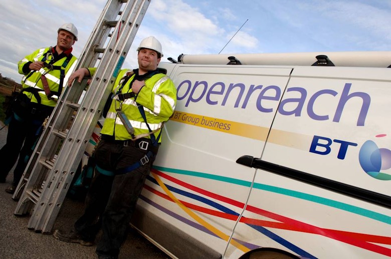 Openreach Field engineers install and maintain the physical network wiring from the telephone exchange into end users' premises