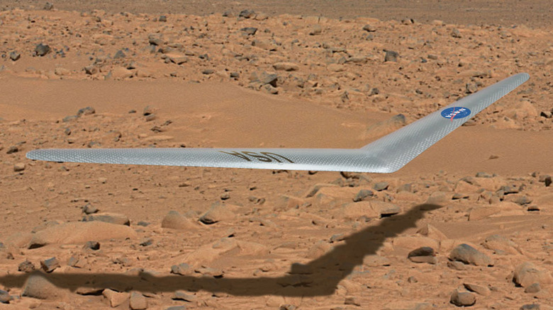 NASA's Prandtl-m as it would fly over Mars