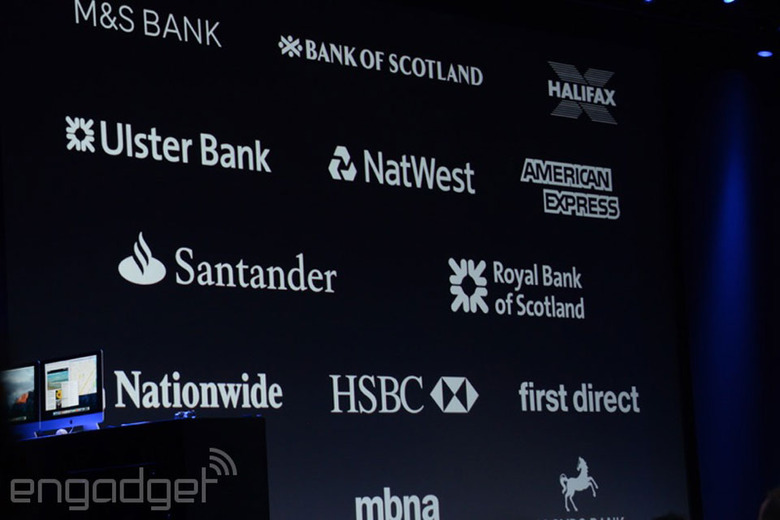 Apple Pay UK's initial partners
