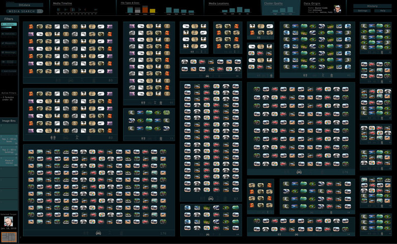DARPA's Visual Media Reasoning interface in action