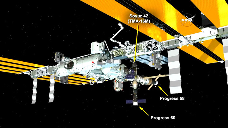Progress 60 docked with the International Space Station