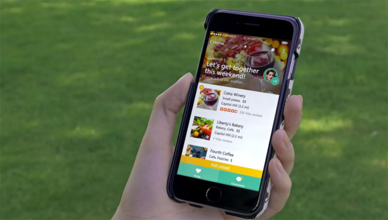 Microsoft Tossup on an iPhone