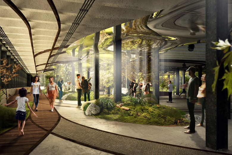A conceptual rendering of The Lowline underground park