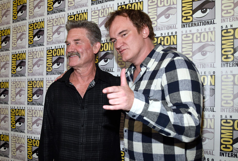 Quentin Tarantino and Kurt Russell at San Diego Comic Con 2015