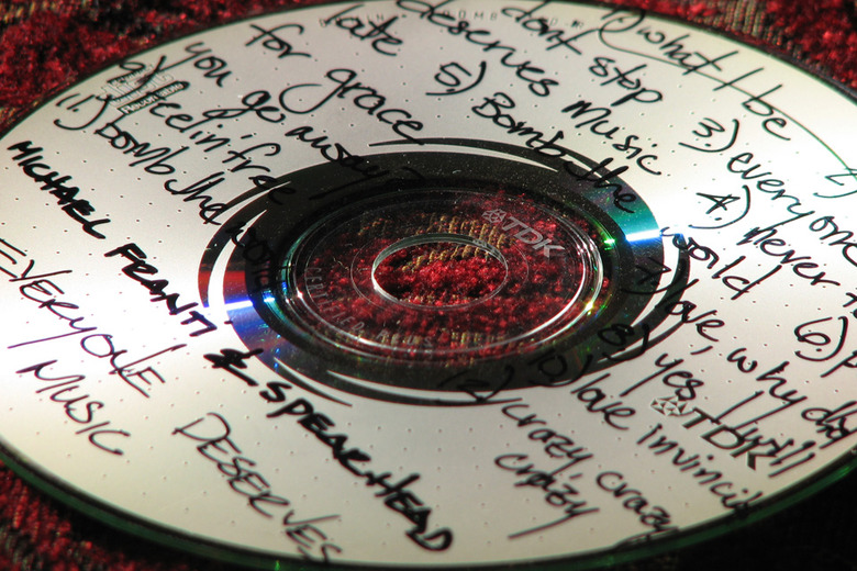A ripped CD
