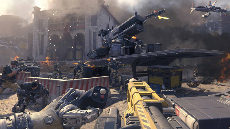 A street fight in 'Call of Duty: Black Ops 3'