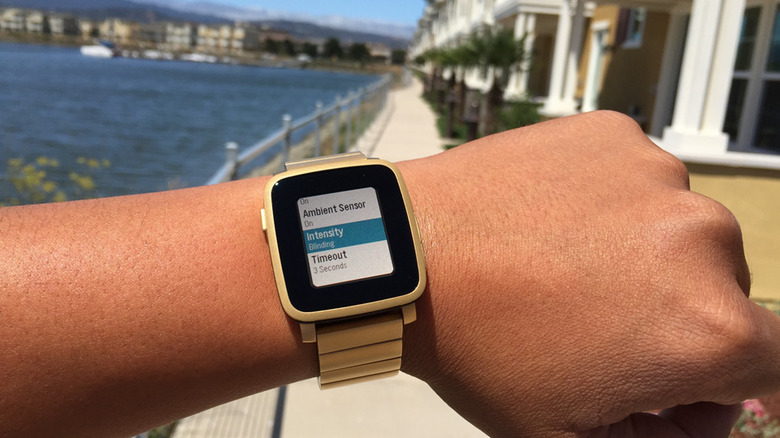 Pebble Time Steel smartwatch