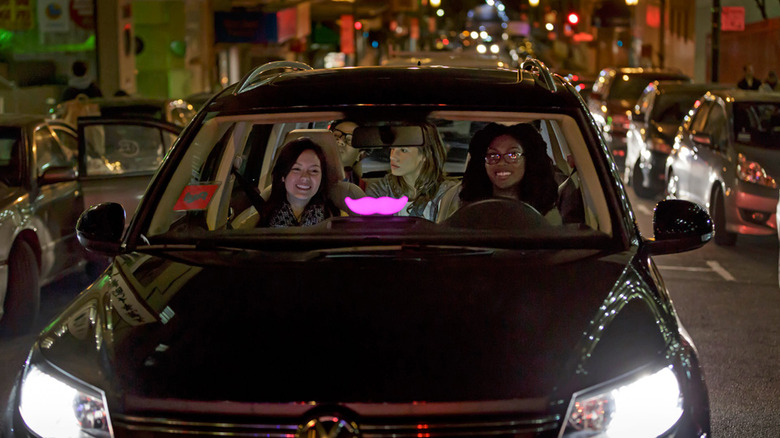 A Lyft ride in action