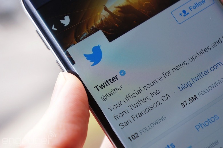 Twitter on a Galaxy S6 Edge