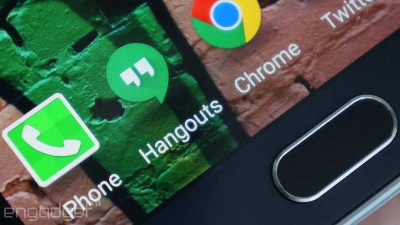Hangouts on a Galaxy S6 Edge