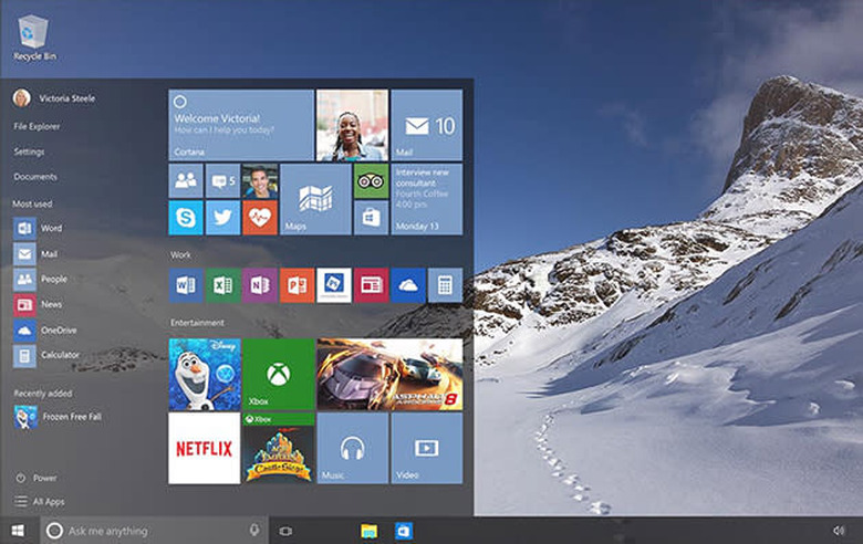 Start menu