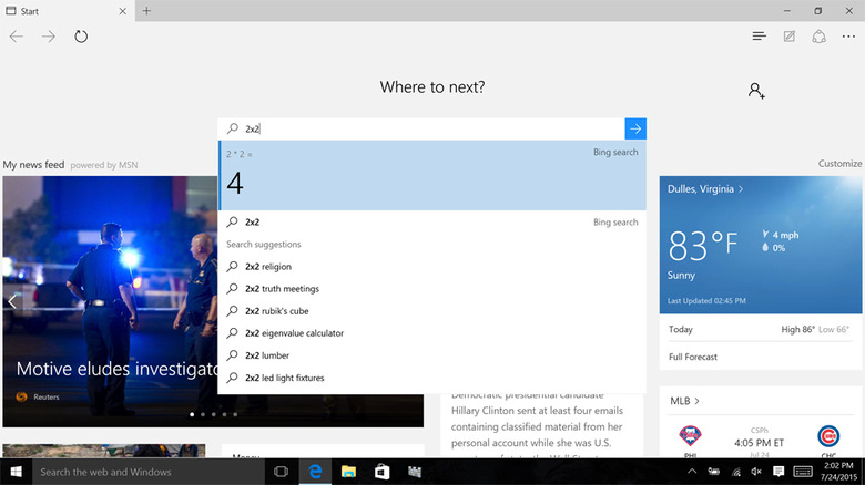 A closer look at the Edge browser in Windows 10
