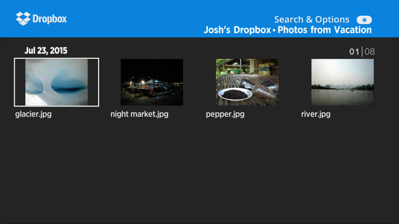 Dropbox's Roku channel