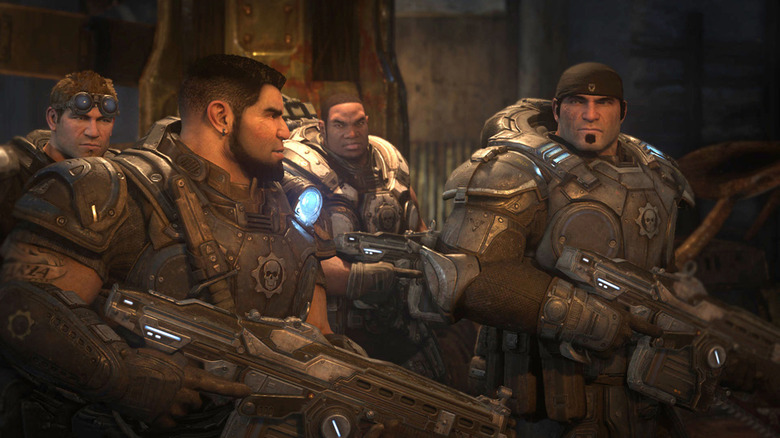 Marcus, Dom, Baird and Cole in Gears of War: Ultimate Edition