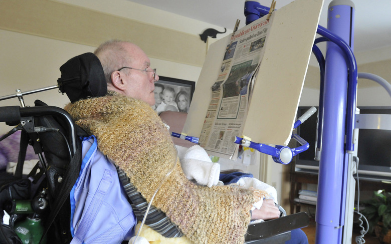 A sufferer of locked-in syndrome